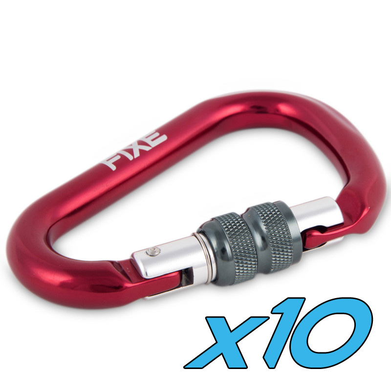 10 Mosquetones Lotus Stone Rosca Fixe - Imagen 2