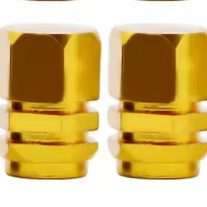 2 tapa válvula Dorado