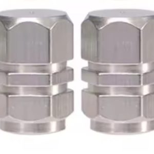 2 tapa válvula Plata