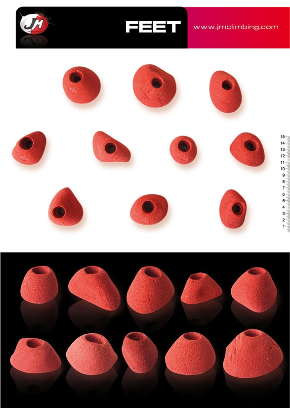 Presas Feet Set JM Climbing - Imagen 2