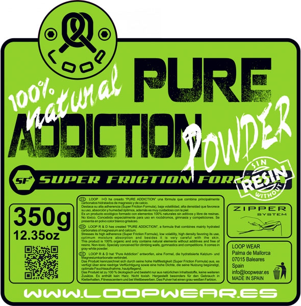 Magnesio Pure Addiction Powder 350 gr (10 Unidades) LoopWear - Imagen 6