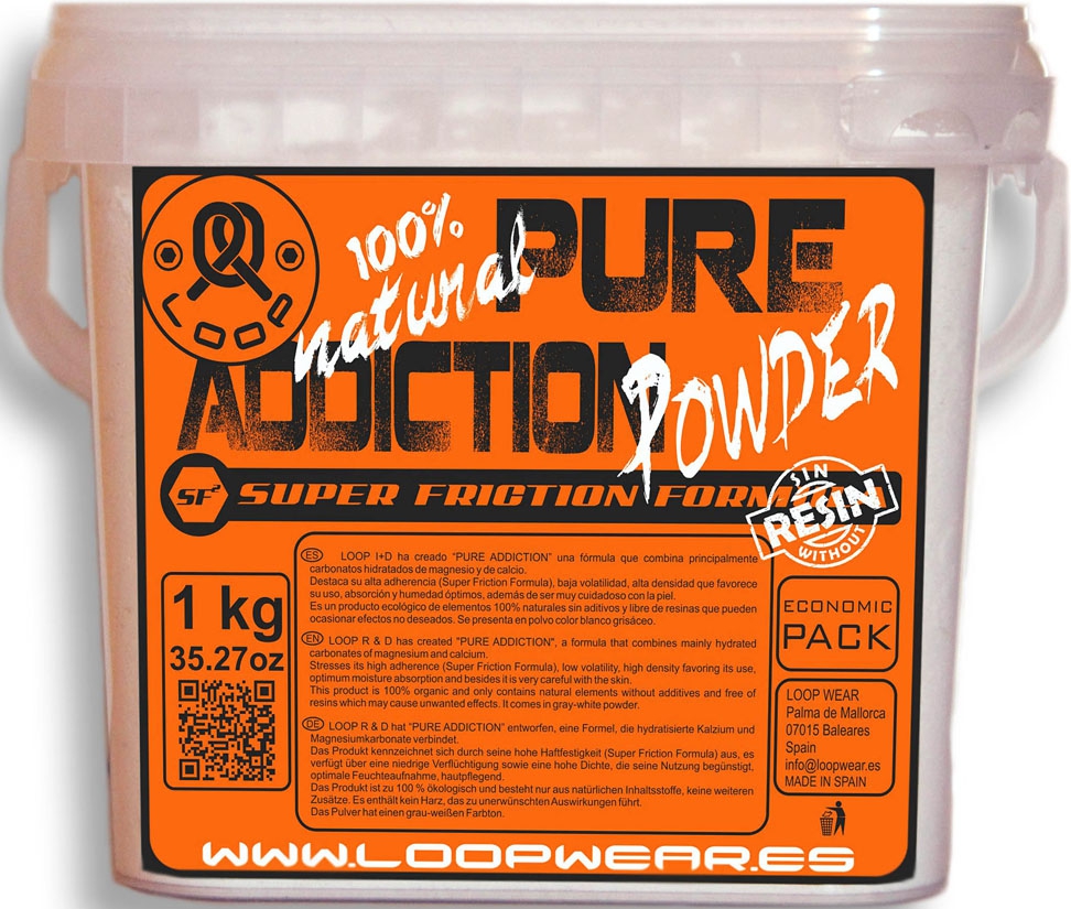 Magnesio Pure Addiction Powder 1 kg (6 Unidades) LoopWear