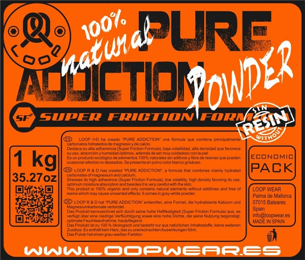 Magnesio Pure Addiction Powder 1 kg (6 Unidades) LoopWear - Imagen 5