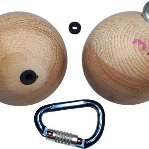 2 Bolas Madera 14cm Dolmen