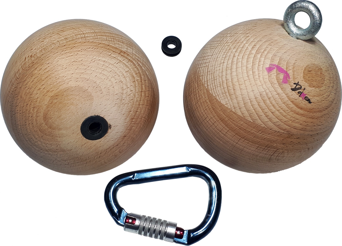 2 Bolas Madera 14cm Dolmen - Imagen 2