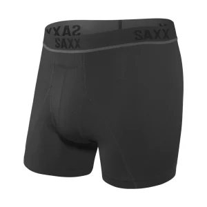 CALZONCILLOS BÓXER SAXX KINETIC LIGHT-COMPRESSION MESH - Negro