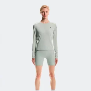 CAMISETA MANGA LARGA ON PERFORMANCE LONG-T MUJER - Tin / Iceberg