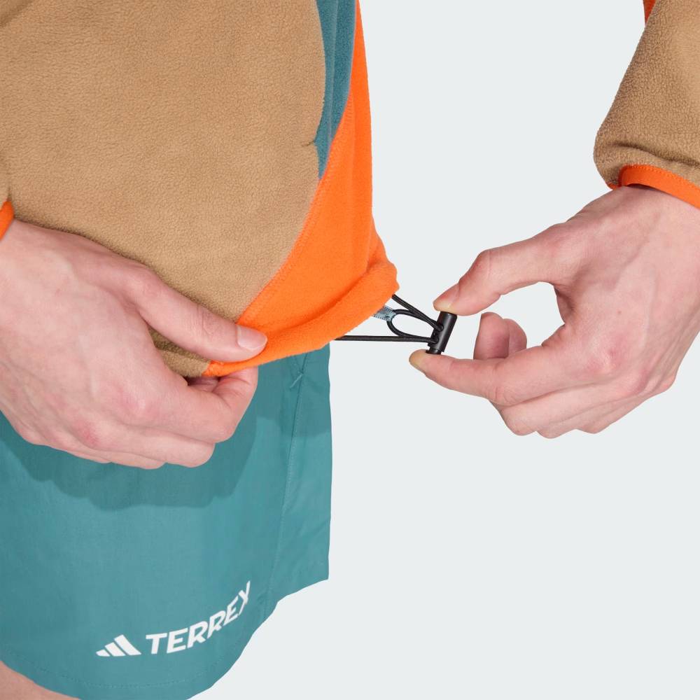 SUDADERA ADIDAS TERREX MULTI CLIMAWARM FLEECE - Preloved Teal / Cardboard / Semi Impact Orange - Imagen 7