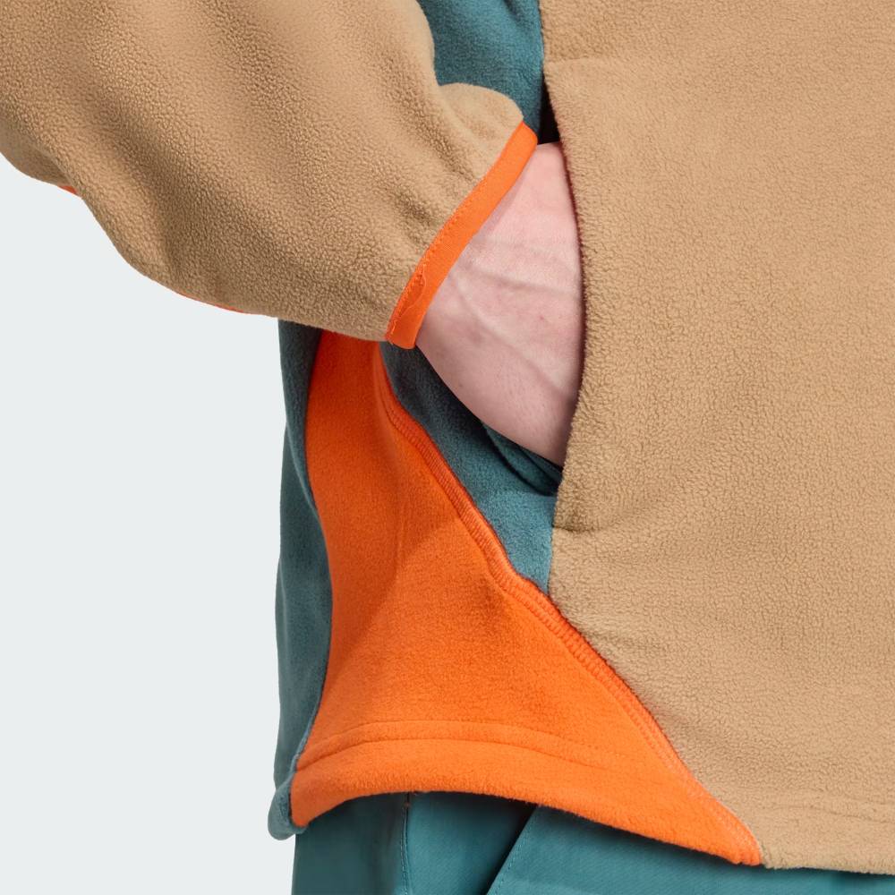 SUDADERA ADIDAS TERREX MULTI CLIMAWARM FLEECE - Preloved Teal / Cardboard / Semi Impact Orange - Imagen 6