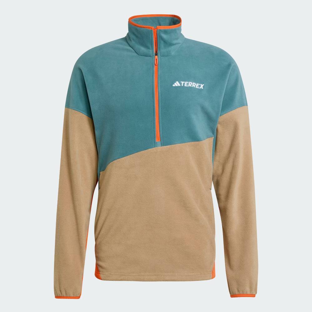 SUDADERA ADIDAS TERREX MULTI CLIMAWARM FLEECE - Preloved Teal / Cardboard / Semi Impact Orange - Imagen 2