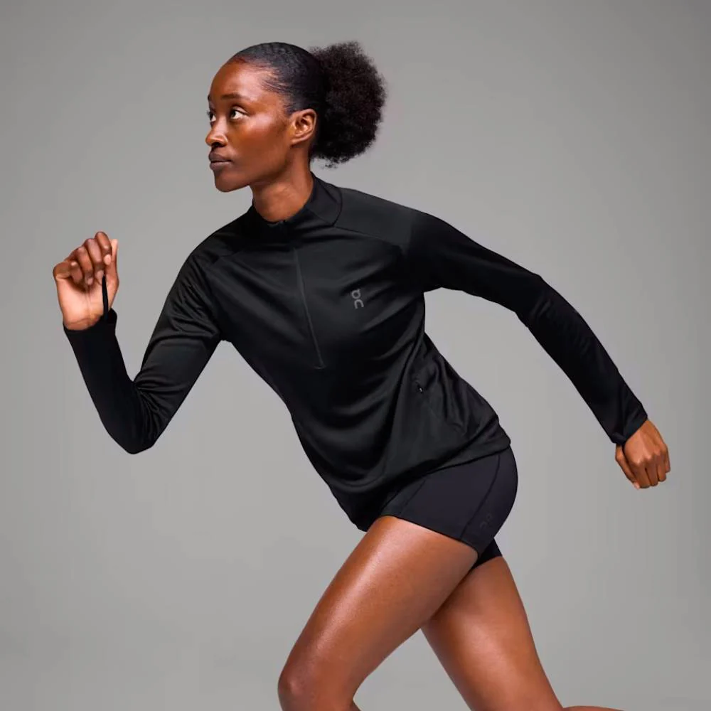 SUDADERA ON CLIMATE MUJER - Black - Imagen 4