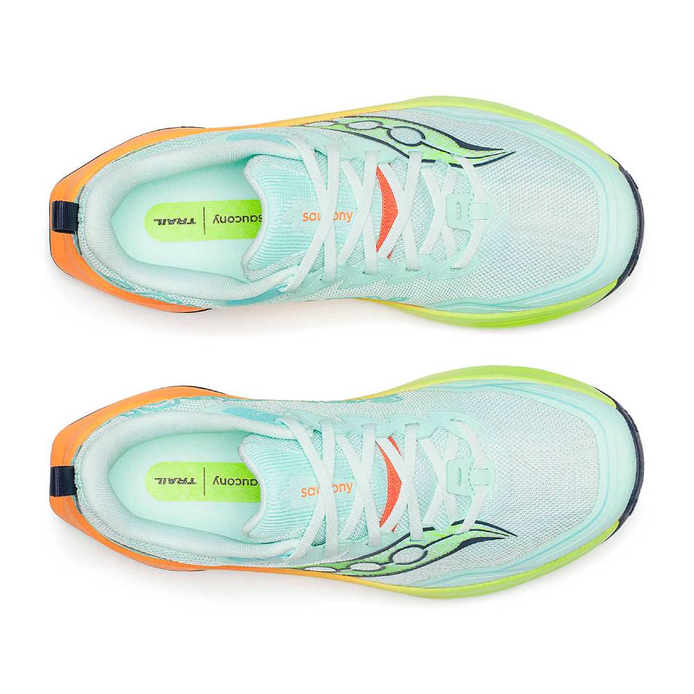 ZAPATILLAS SAUCONY PEREGRINE 16 MUJER - Aqua / Citron - Imagen 7