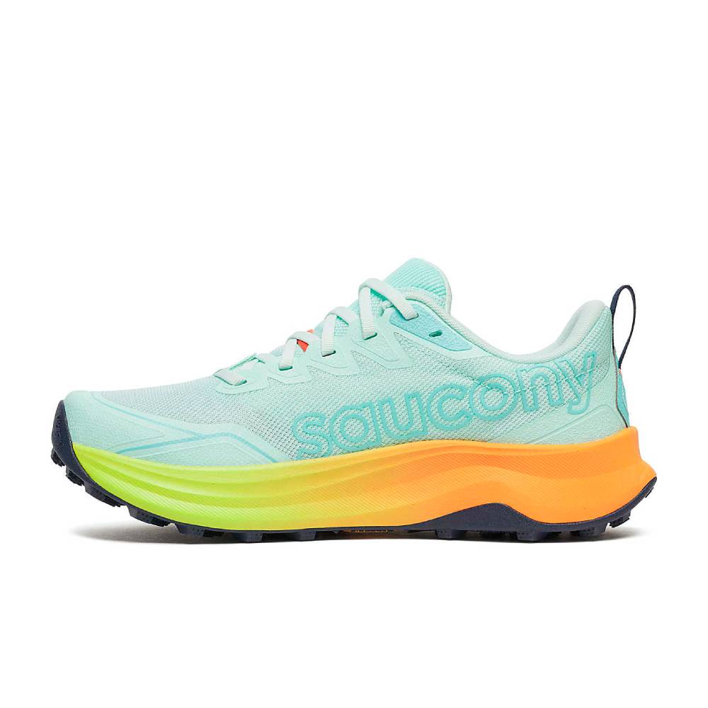 ZAPATILLAS SAUCONY PEREGRINE 16 MUJER - Aqua / Citron - Imagen 5