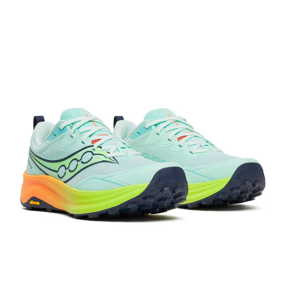 ZAPATILLAS SAUCONY PEREGRINE 16 MUJER - Aqua / Citron - Imagen 3