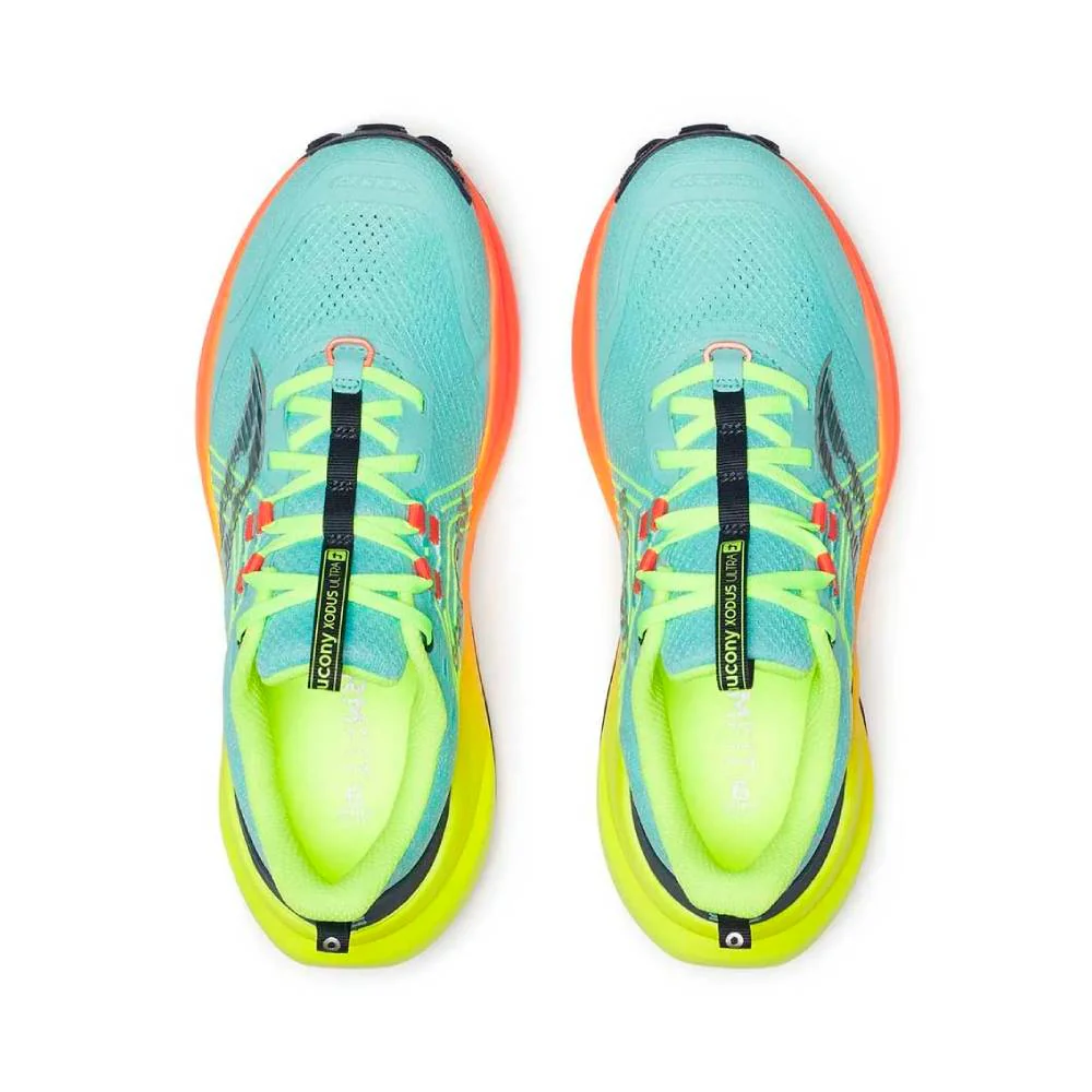 ZAPATILLAS SAUCONY XODUS ULTRA 4 MUJER - Splash / Fire - Imagen 7