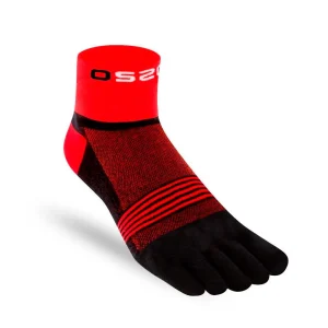 CALCETINES OS2O TRAIL RUNNING TOESOCKS - Rojo