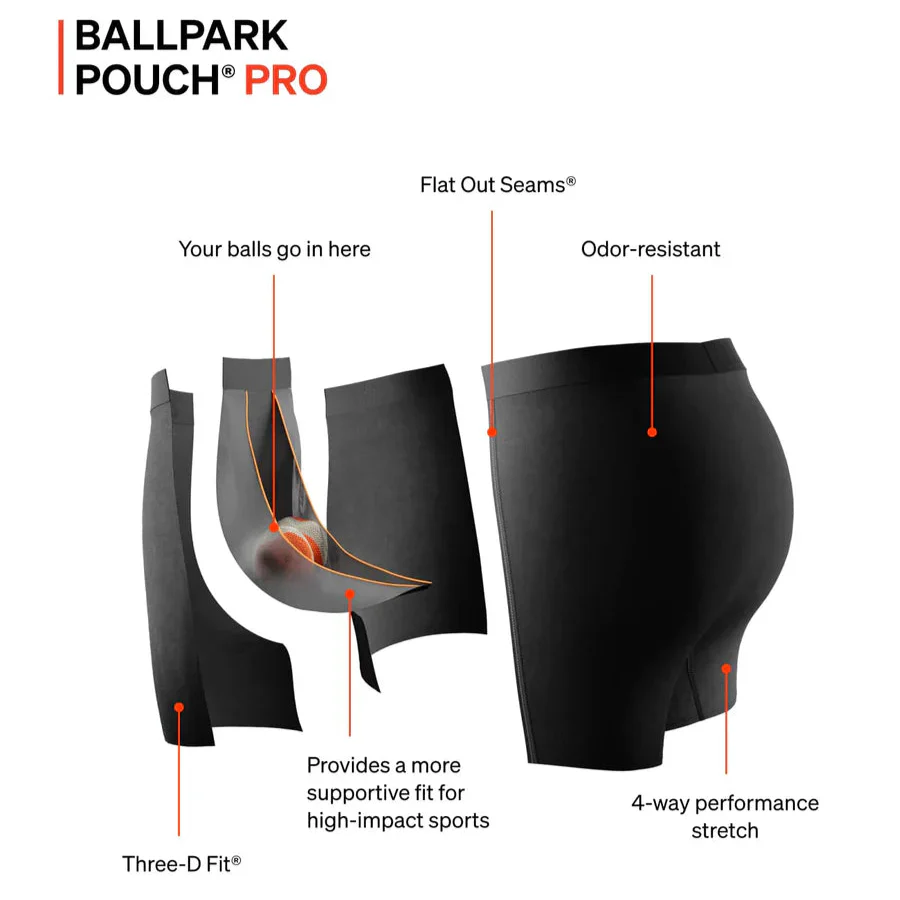 CALZONCILLOS BÓXER SAXX KINETIC LIGHT-COMPRESSION MESH - Negro / Rojo - Imagen 5