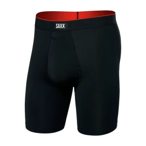CALZONCILLOS BÓXER SAXX MULTI-SPORT MESH LONG 8" - Black