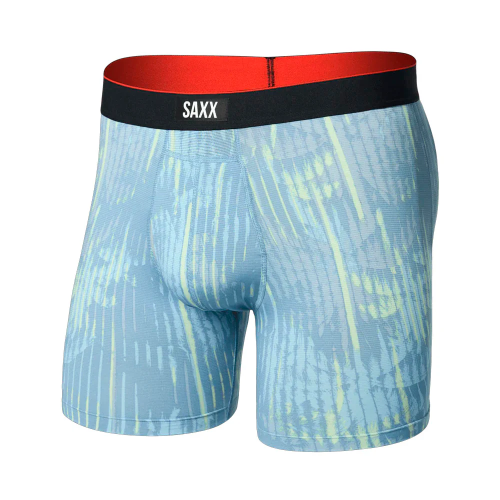 CALZONCILLOS BÓXER SAXX MULTI-SPORT MESH - Palm Screen / Faded Denim - Imagen 2