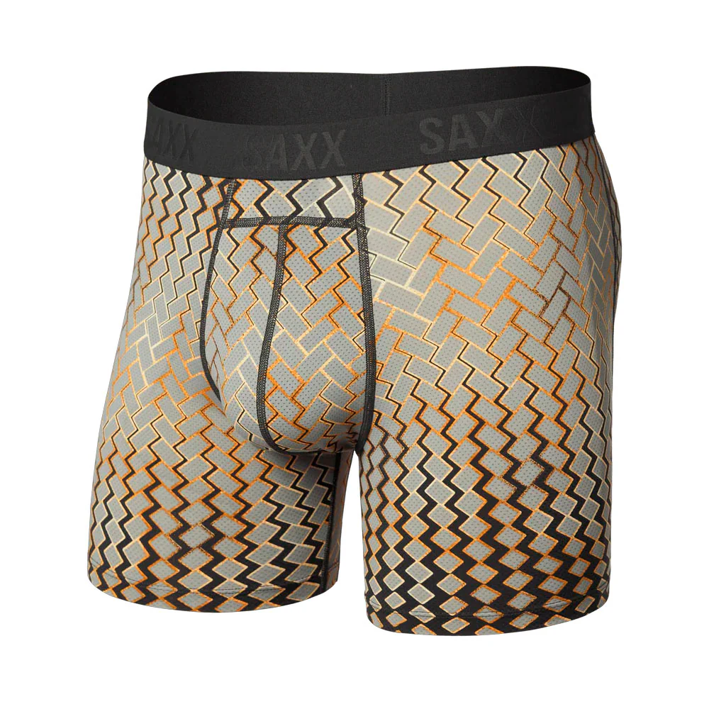 CALZONCILLOS BÓXER SAXX SMOOTH FLEX LIGHT-COMPRESSION - Lustre Weave / Faded Black - Imagen 2