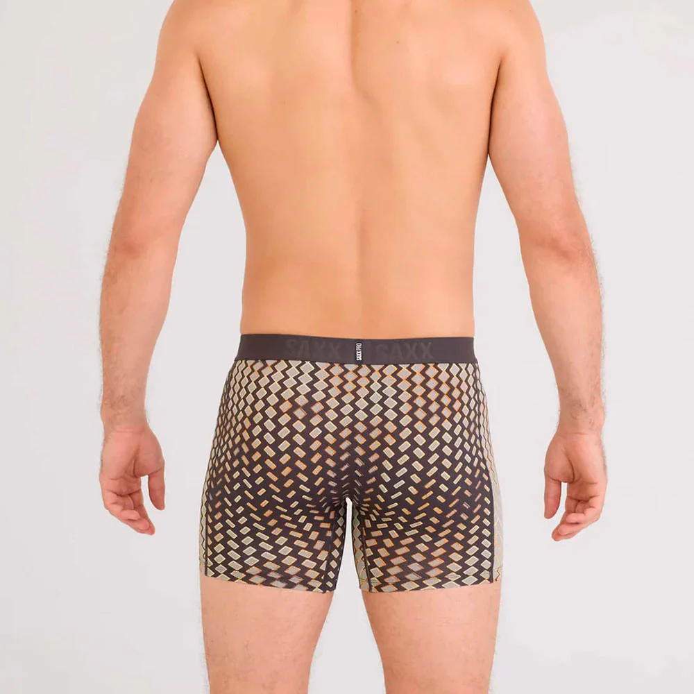 CALZONCILLOS BÓXER SAXX SMOOTH FLEX LIGHT-COMPRESSION - Lustre Weave / Faded Black - Imagen 4