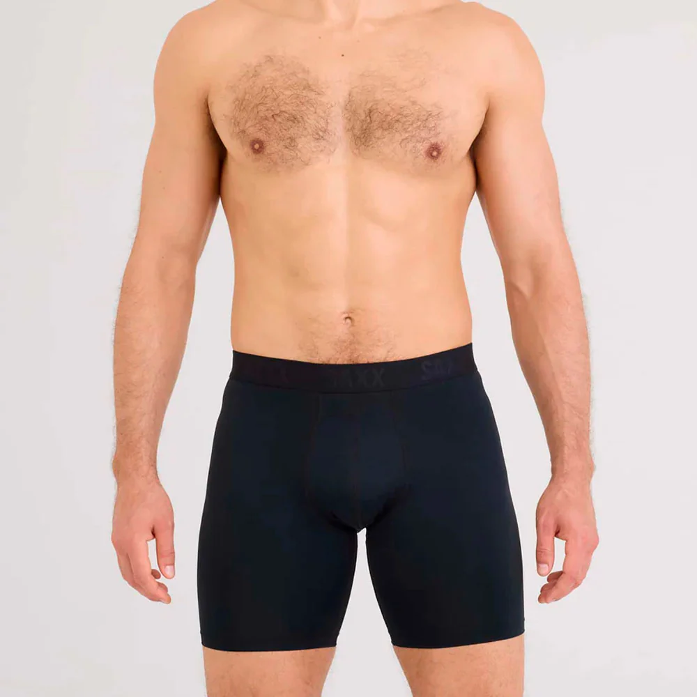 CALZONCILLOS BÓXER SAXX SMOOTH FLEX LIGHT-COMPRESSION LONG - Black - Imagen 3