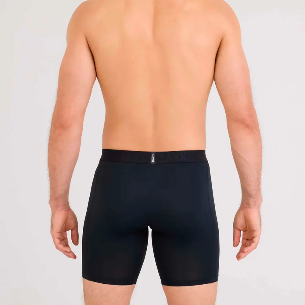 CALZONCILLOS BÓXER SAXX SMOOTH FLEX LIGHT-COMPRESSION LONG - Black - Imagen 4