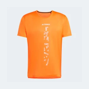 CAMISETA ADIDAS TERREX AGRAVIC - Naranja / Blanco