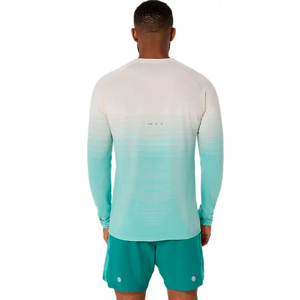 CAMISETA MANGA LARGA ASICS SEAMLESS LS TOP - Birch / Oasis Green - Imagen 3
