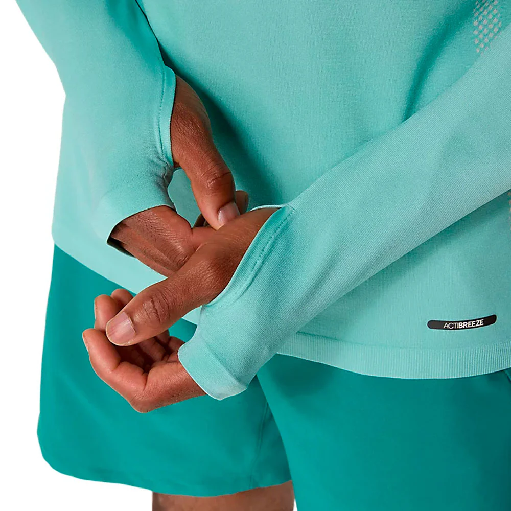 CAMISETA MANGA LARGA ASICS SEAMLESS LS TOP - Birch / Oasis Green - Imagen 6