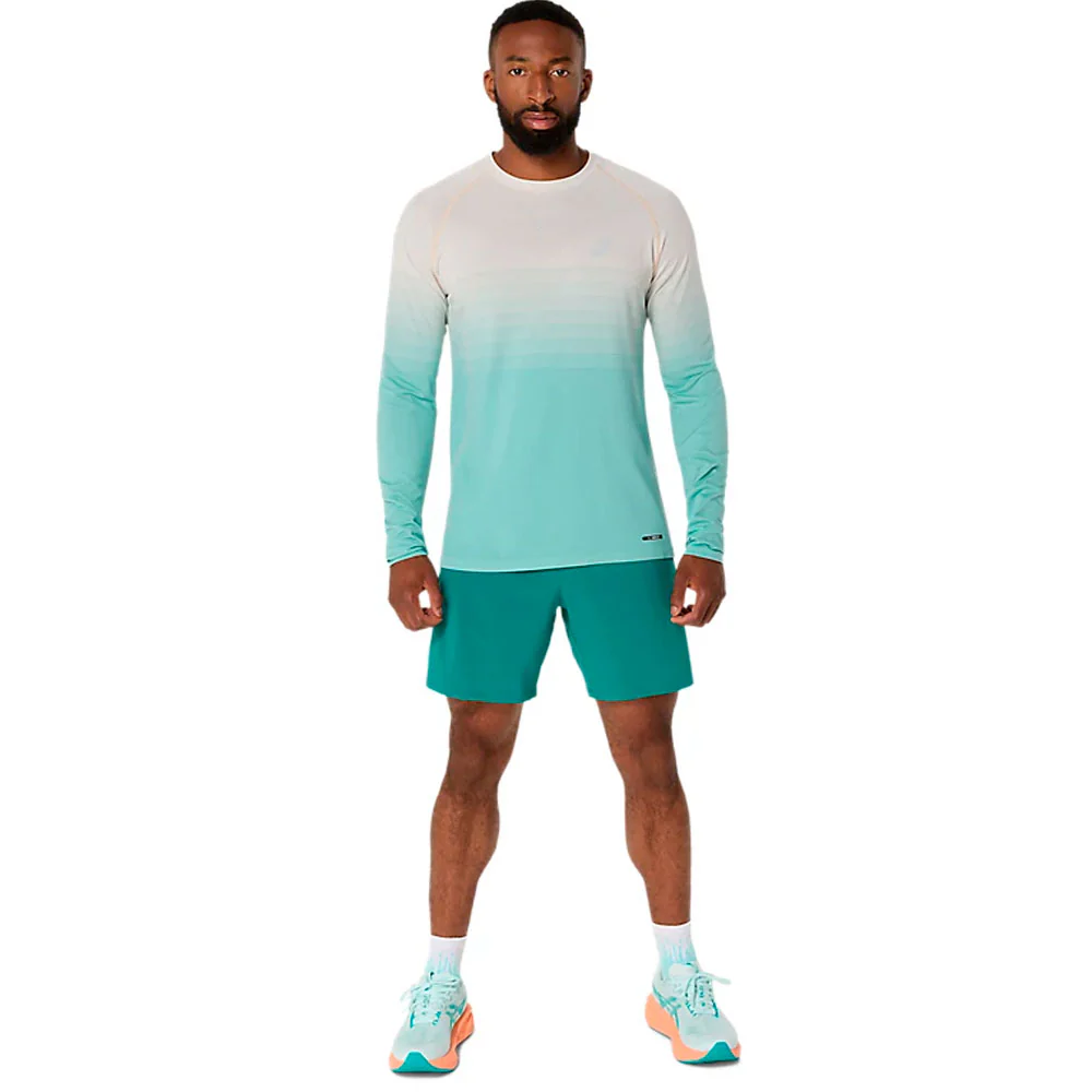 CAMISETA MANGA LARGA ASICS SEAMLESS LS TOP - Birch / Oasis Green - Imagen 5