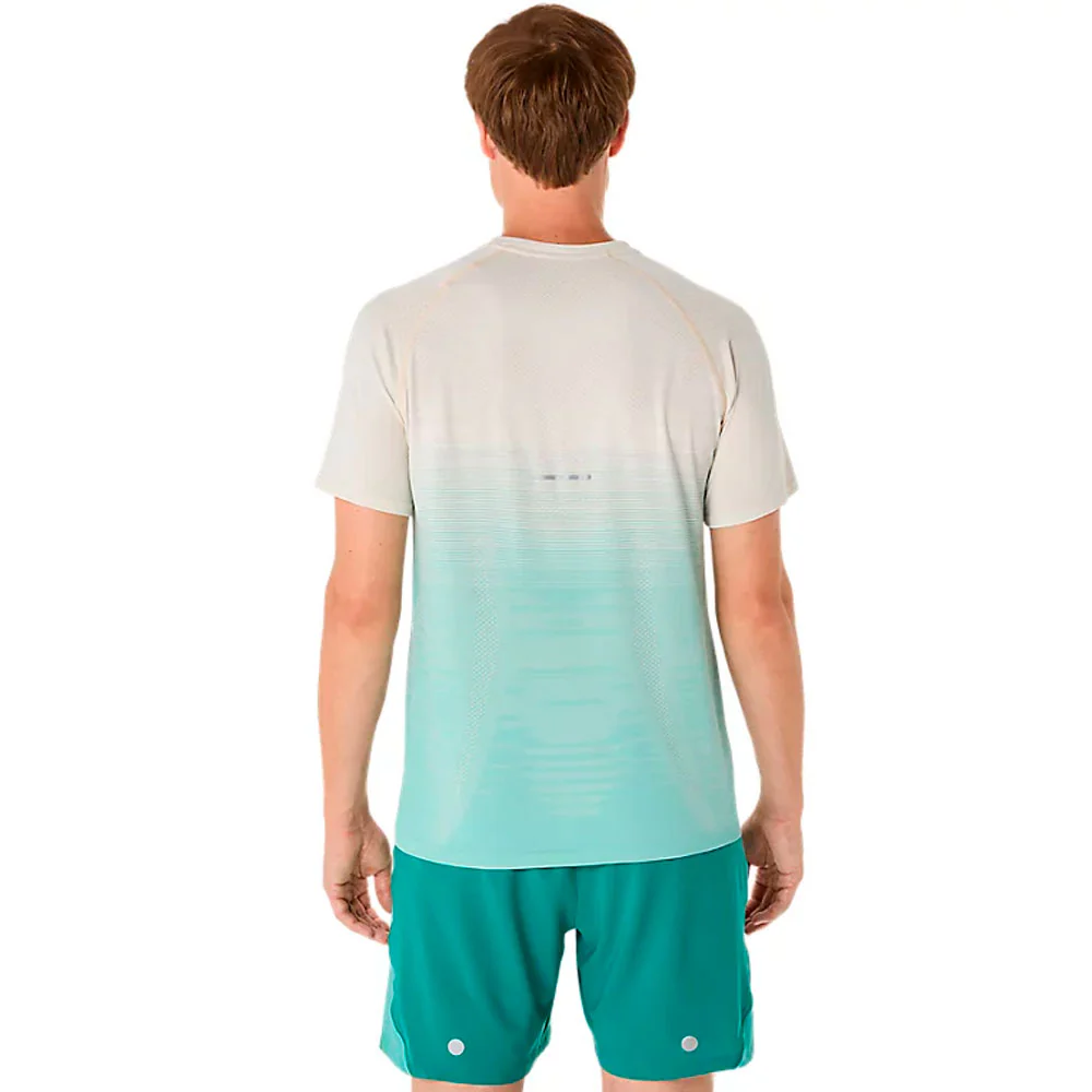 CAMISETA ASICS SEAMLESS SS TOP - Birch / Oasis Green - Imagen 3