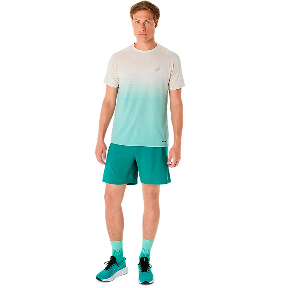 CAMISETA ASICS SEAMLESS SS TOP - Birch / Oasis Green - Imagen 5