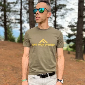 CAMISETA FIND YOUR EVEREST - Evergreen
