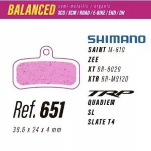 Pastillas Balanced 651 LESS BRAKES