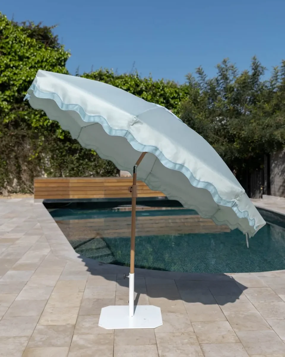 Sombrilla exterior aguamarina - BIANCA - Imagen 8