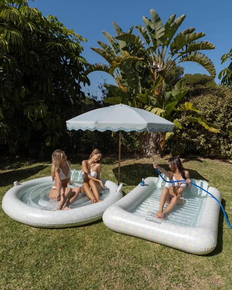 Sombrilla exterior aguamarina - BIANCA - Imagen 6