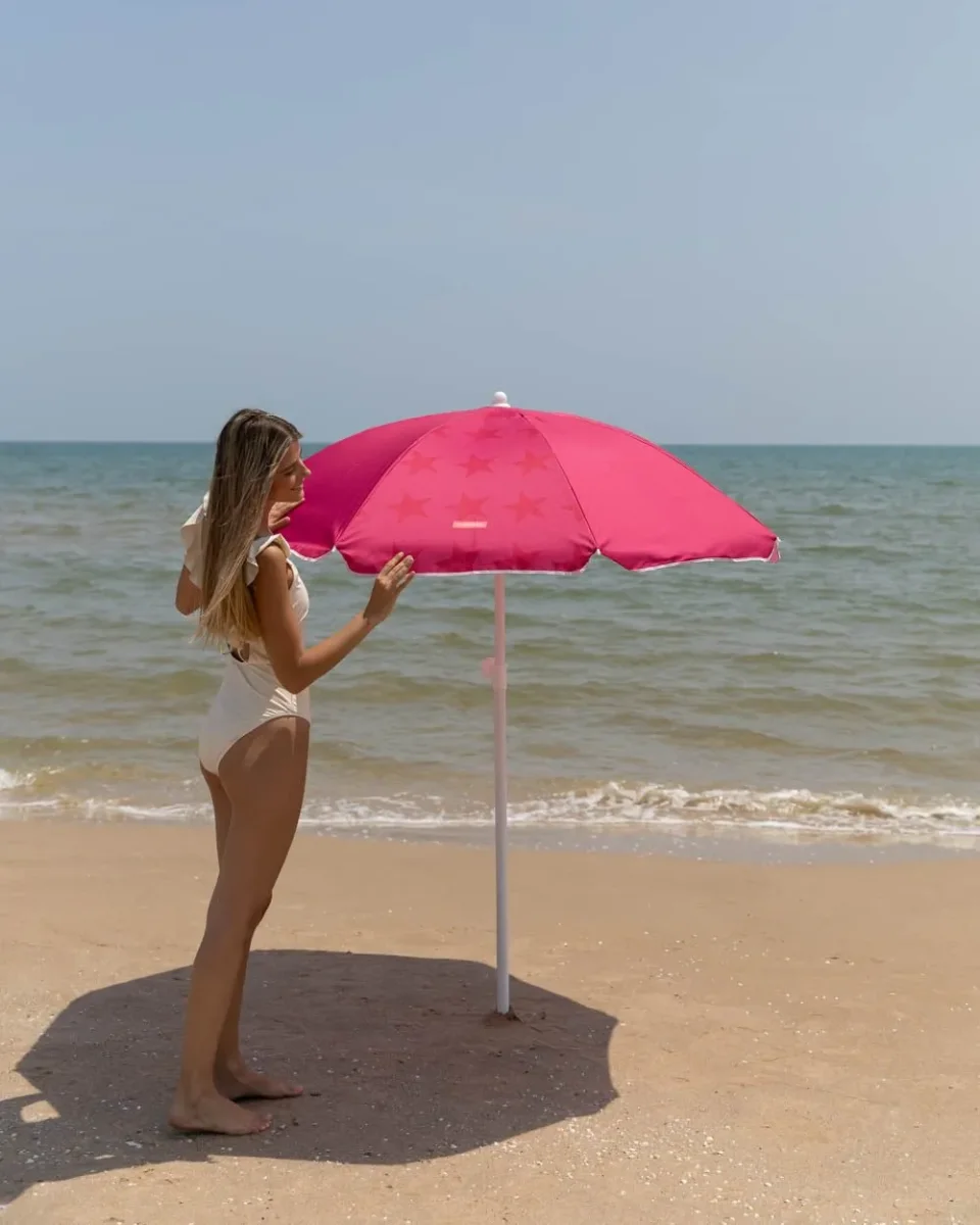 Sombrilla exterior fucsia - CYNDI - Imagen 3