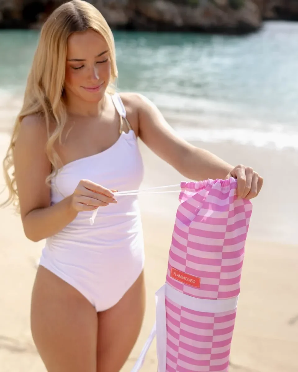 Sombrilla exterior rosa - CARAMEL - Imagen 5