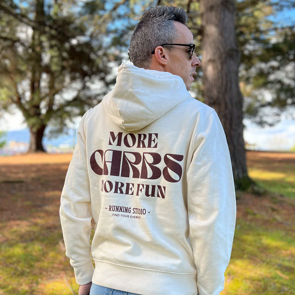 SUDADERA FIND YOUR EVEREST - MORE CARBS MORE FUN - Mangata - Imagen 2