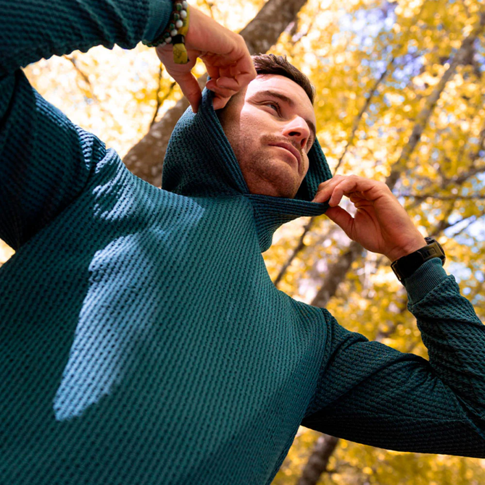 SUDADERA LURBEL WAVE - Verde Botella / Negro - Imagen 4