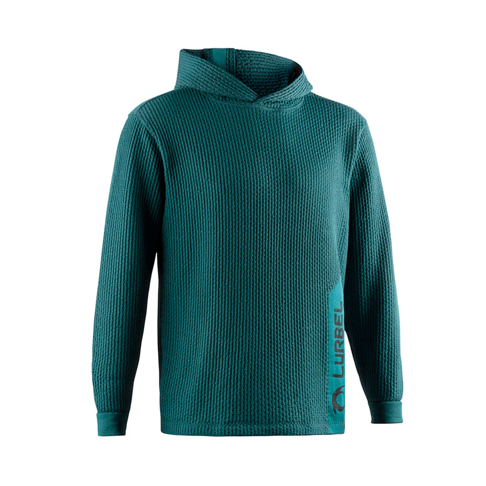 SUDADERA LURBEL WAVE - Verde Botella / Negro
