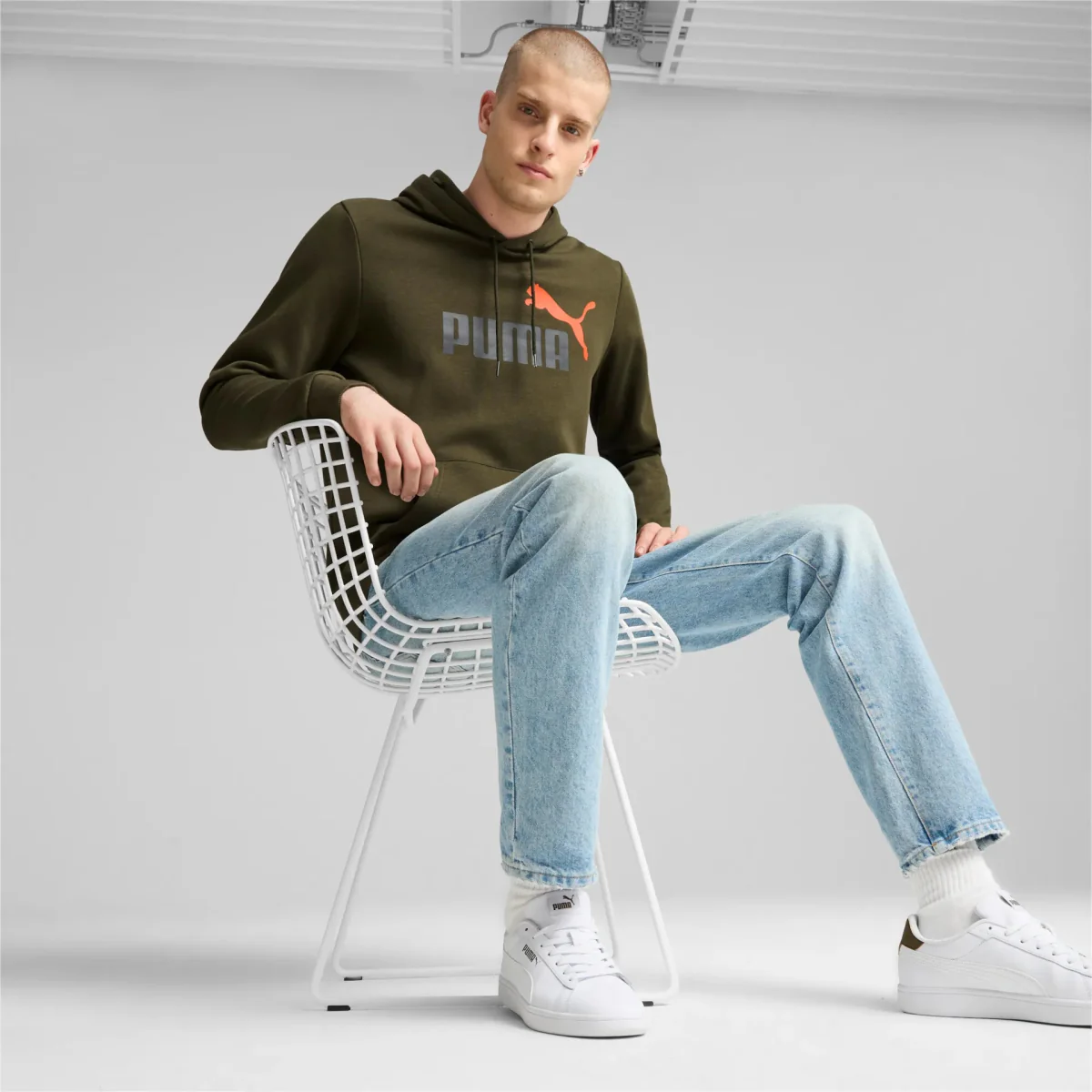 Sudadera Puma Ess+ 2 Col Big Logo - Imagen 5