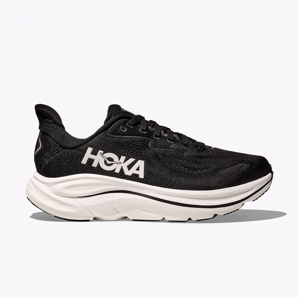ZAPATILLAS HOKA CLIFTON 10 - Black / White - Imagen 2